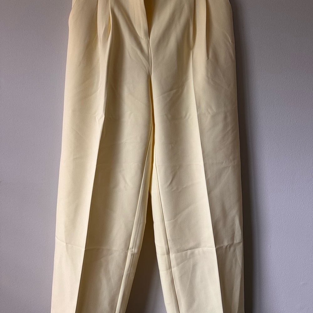 Kate & Mallory Light Yellow Straight Leg Pants, NWOT, Small